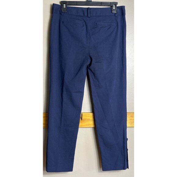Talbots Hampshire Ankle Pants Blue Capri Chinos Classic Career Basic Womens 6P - Picture 3 of 7